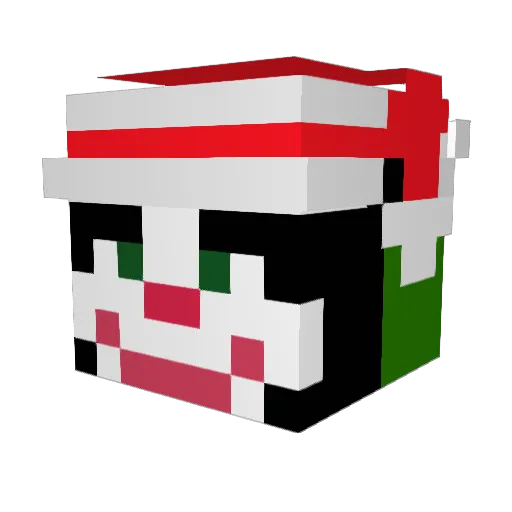 CatInTheHatXD Minecraft avatar head, 3D render