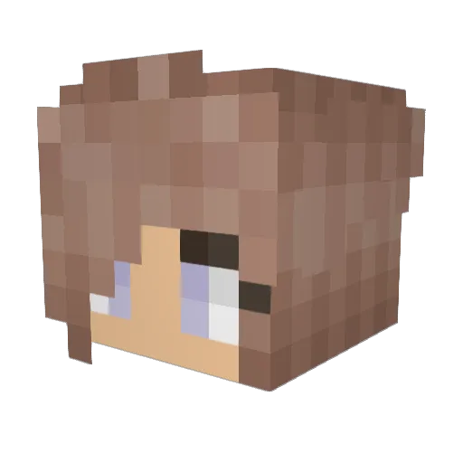 CatJohy Minecraft avatar head, 3D render