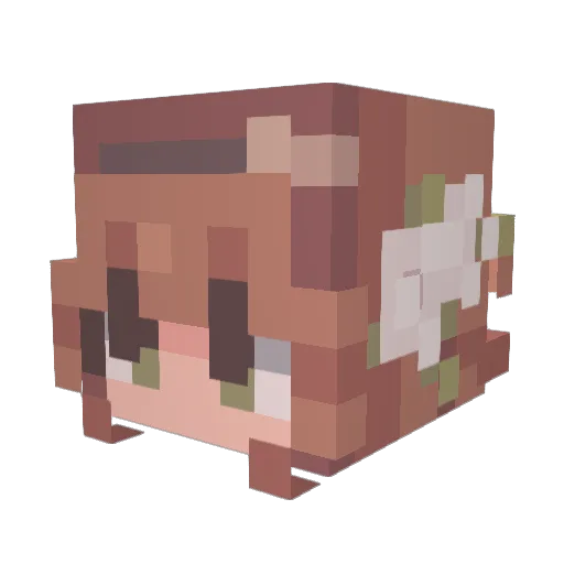 CatKalu Minecraft avatar head, 3D render
