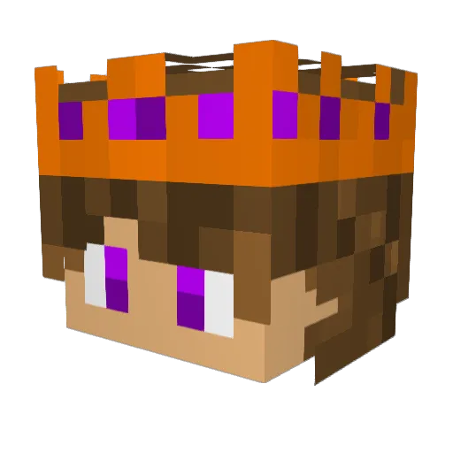 CatKing_O1 Minecraft avatar head, 3D render