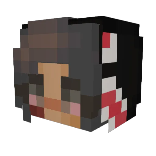 CatKink Minecraft avatar head, 3D render