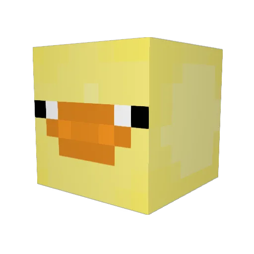 CatL0v3r Minecraft avatar head, 3D render