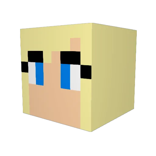 CatLady402 Minecraft avatar head, 3D render