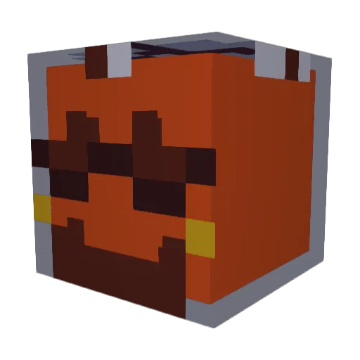 CatLeon Minecraft avatar head, 3D render