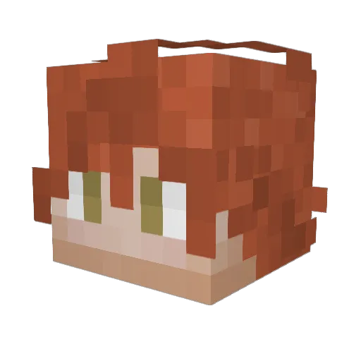 CatMage1014 Minecraft avatar head, 3D render