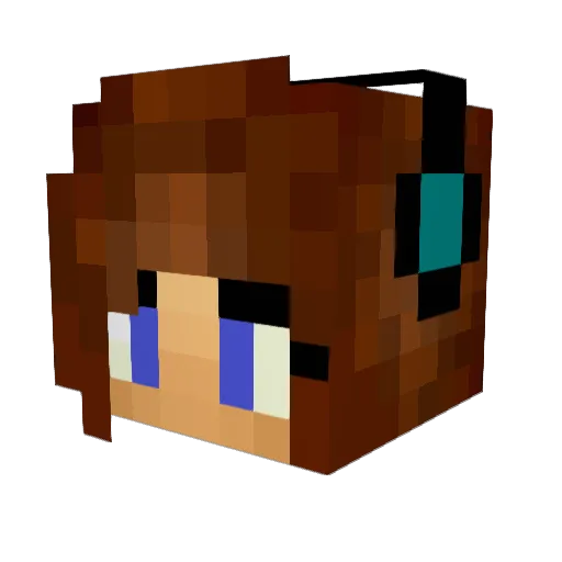 CatNight__7 Minecraft avatar head, 3D render