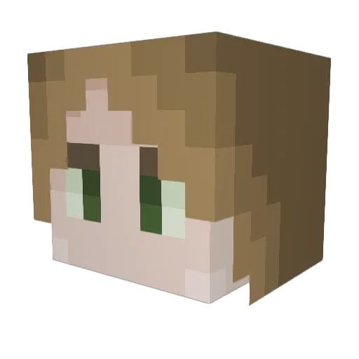 CatOfStars Minecraft avatar head, 3D render