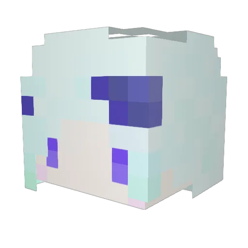CatPON Minecraft avatar head, 3D render