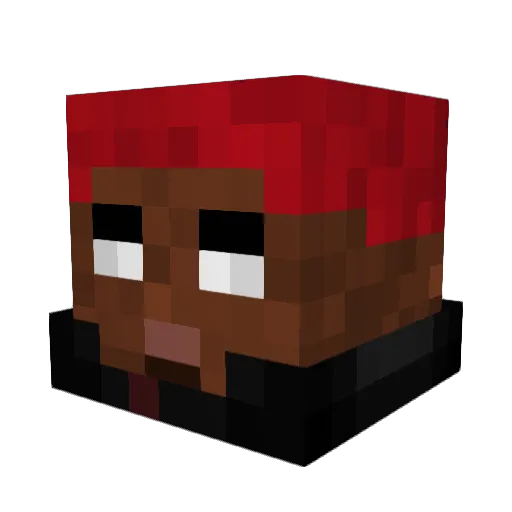 CatParent Minecraft avatar head, 3D render
