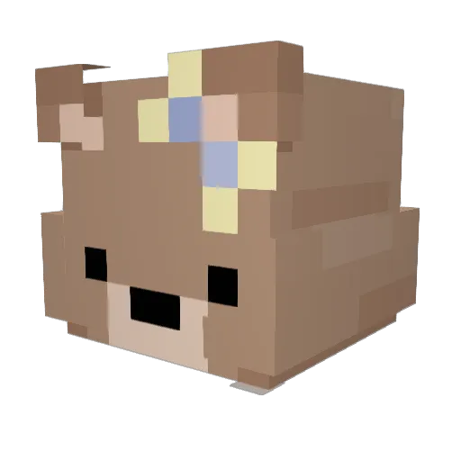 CatPotat2020 Minecraft avatar head, 3D render