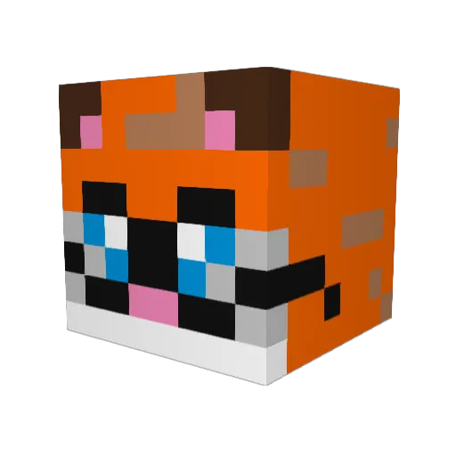 CatPower58 Minecraft avatar head, 3D render