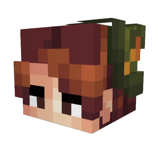 CatQueen2007 Minecraft avatar head, 3D render