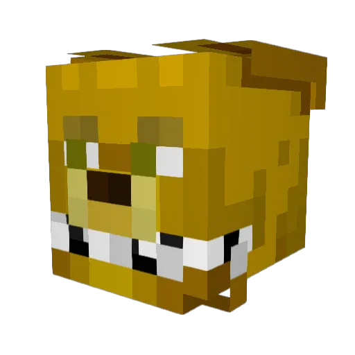 CatRelax Minecraft avatar head, 3D render
