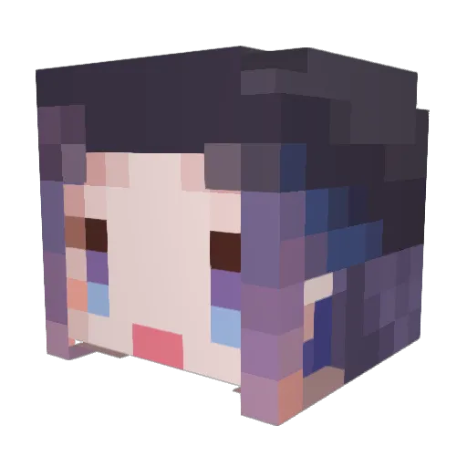 CatShark1023 Minecraft avatar head, 3D render