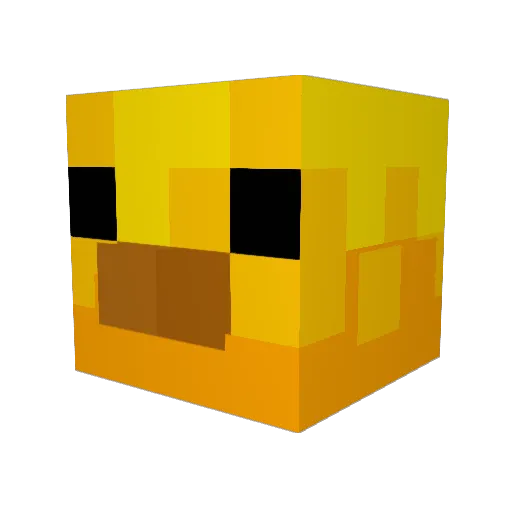 CatSkis Minecraft avatar head, 3D render