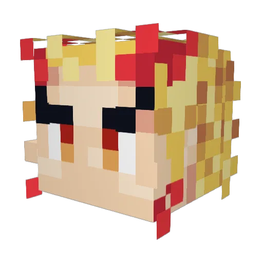 CatStarOfHeveans Minecraft avatar head, 3D render