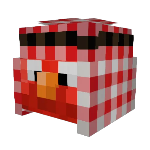 CatTLG Minecraft avatar head, 3D render