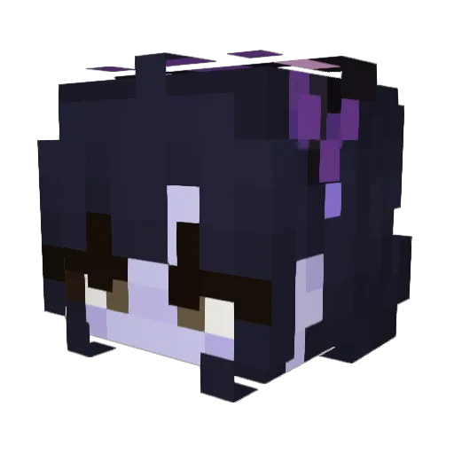CatTheBear Minecraft avatar head, 3D render