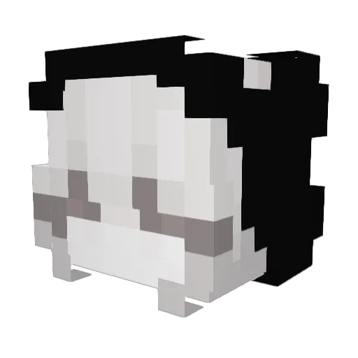 CatTheCucumber_ Minecraft avatar head, 3D render