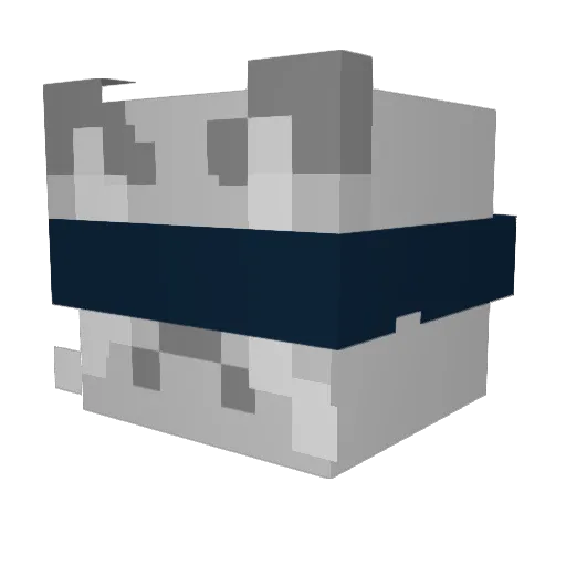 CatTheSuit Minecraft avatar head, 3D render