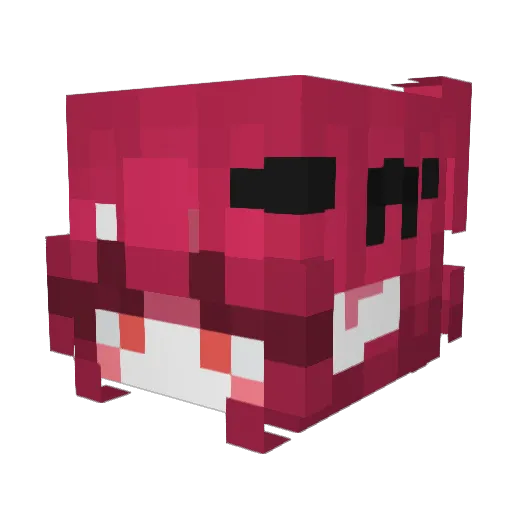 CatVicky_ Minecraft avatar head, 3D render