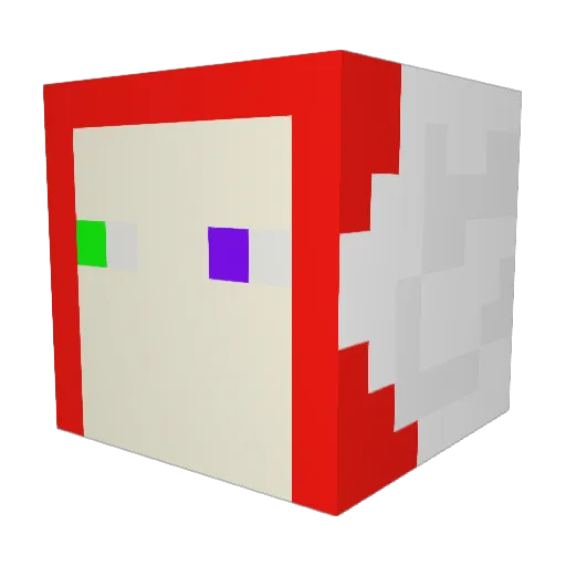CatZALot Minecraft avatar head, 3D render