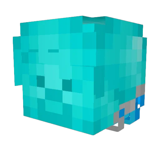 Cat_King_12 Minecraft avatar head, 3D render