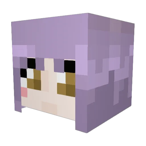 Cat_Milk_UwU Minecraft avatar head, 3D render