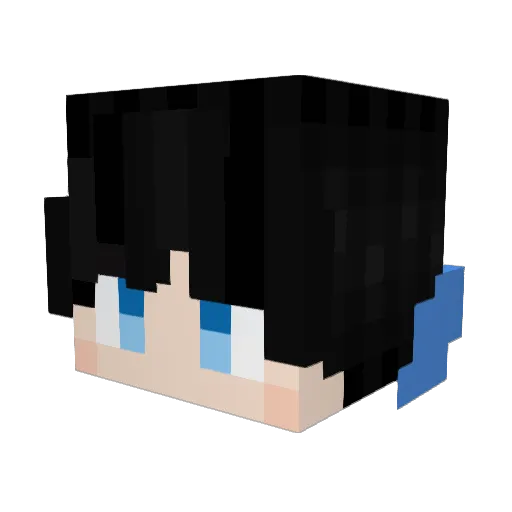 Cat_Pillar Minecraft avatar head, 3D render
