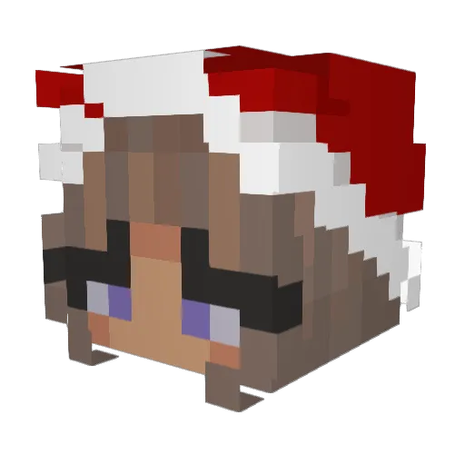 Cat_Queen_ Minecraft avatar head, 3D render