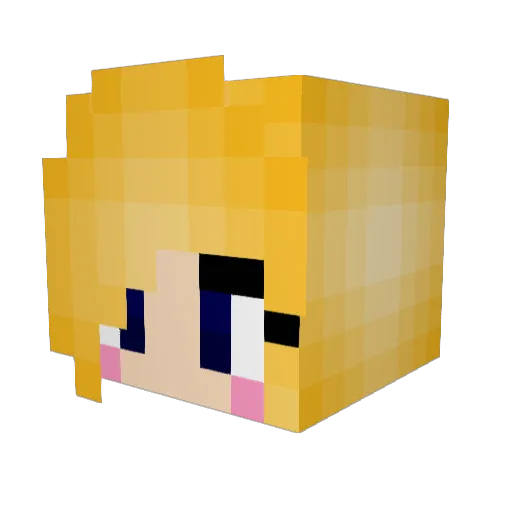 Cat_Thug Minecraft avatar head, 3D render