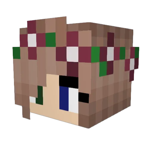 CataD Minecraft avatar head, 3D render