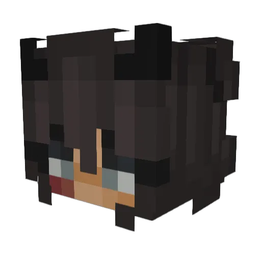Catabox Minecraft avatar head, 3D render
