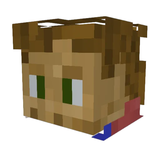 Catalyst57 Minecraft avatar head, 3D render