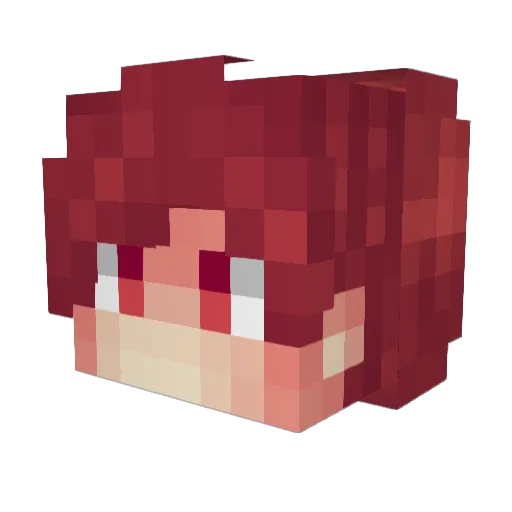 CatalystSam Minecraft avatar head, 3D render