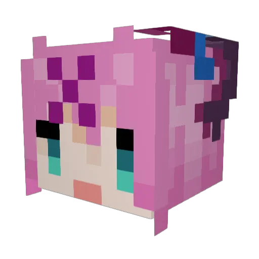 CatalystaFreyn Minecraft avatar head, 3D render