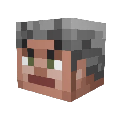 Catanae Minecraft avatar head, 3D render