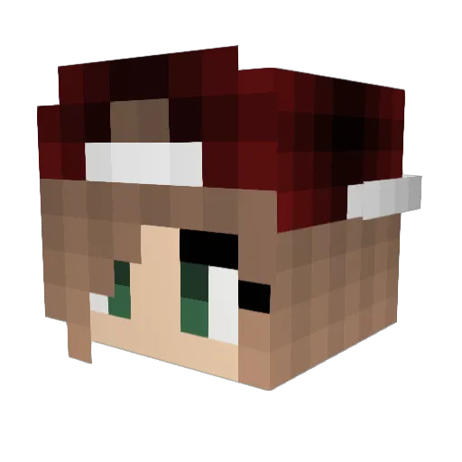 CatarinaMC Minecraft avatar head, 3D render