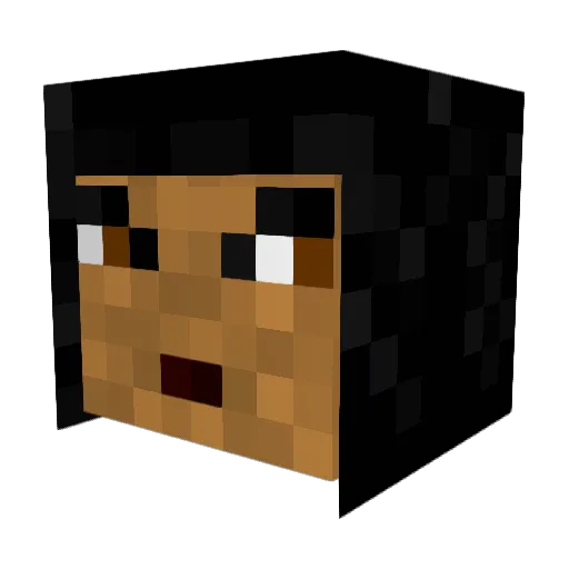Catastr0 Minecraft avatar head, 3D render