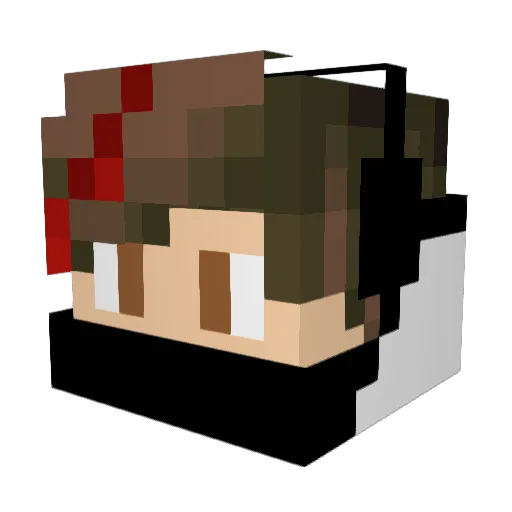Catastrophic_Q Minecraft avatar head, 3D render