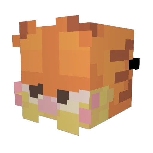 Catbeans02 Minecraft avatar head, 3D render