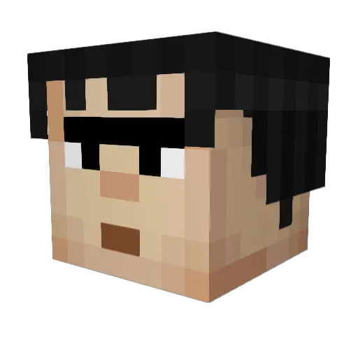 Catbug574 Minecraft avatar head, 3D render