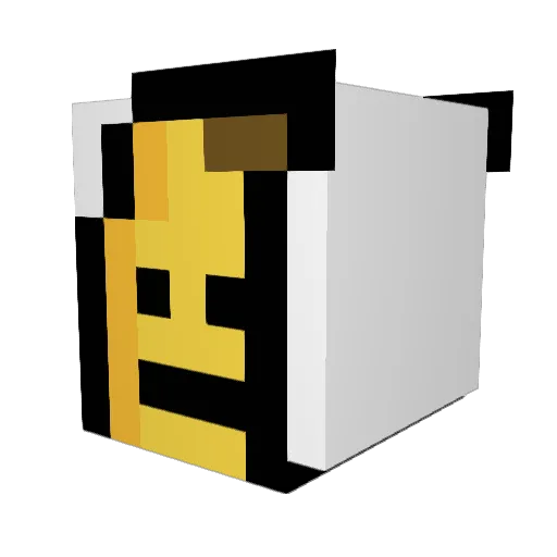 Catcatt08 Minecraft avatar head, 3D render