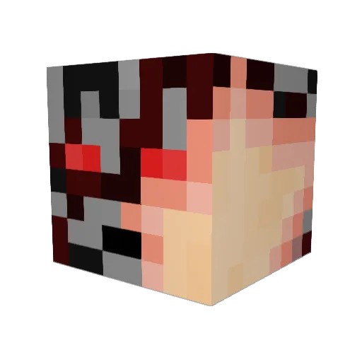 Catchet99 Minecraft avatar head, 3D render