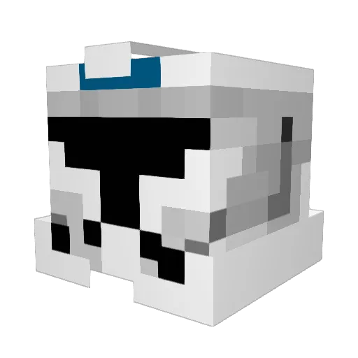 CatchingNICK Minecraft avatar head, 3D render