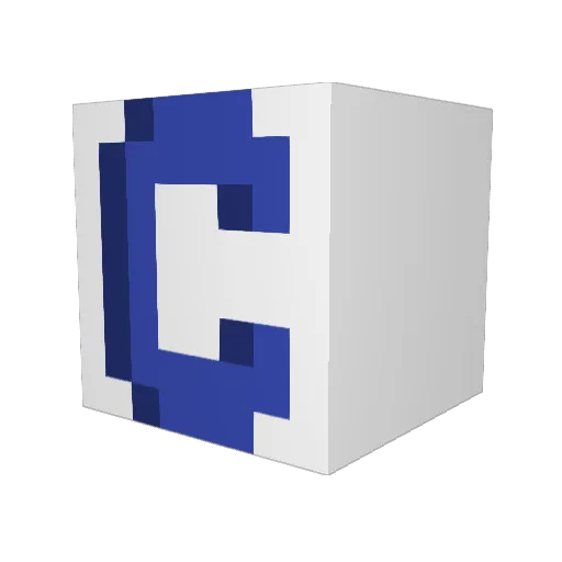 Catchjoy Minecraft avatar head, 3D render