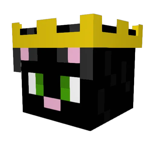 CatdoesRedstone Minecraft avatar head, 3D render