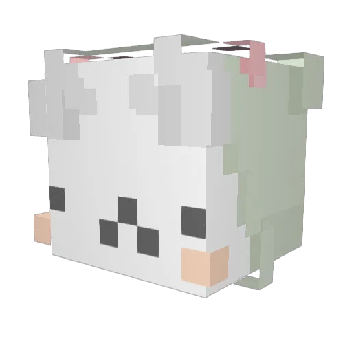 Catdoesyes Minecraft avatar head, 3D render