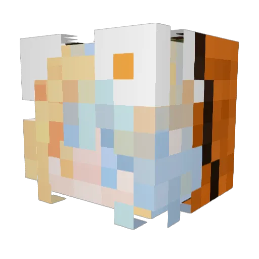 Minecraft-Avatar von Catdrawing_owo: Kopf als 3D-Render