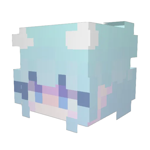 CateShiesty Minecraft avatar head, 3D render